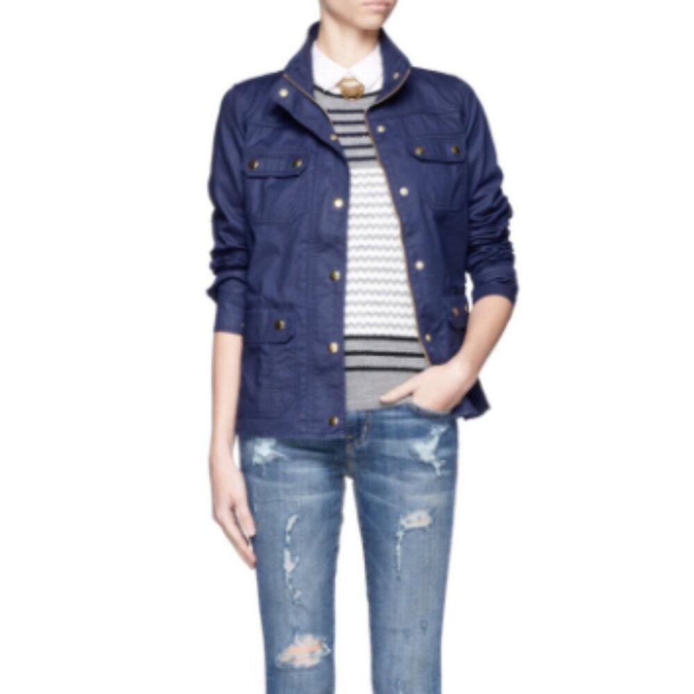 J. CREW DOWNTOWN FIELD navy blue jacket size Small - Picture 14 of 14